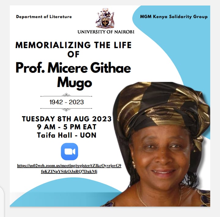 Prof Micae Githae Mugo