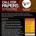 Call for Papers on Human Trafficking at 5th African Elders and Women Intercultural Dialogue